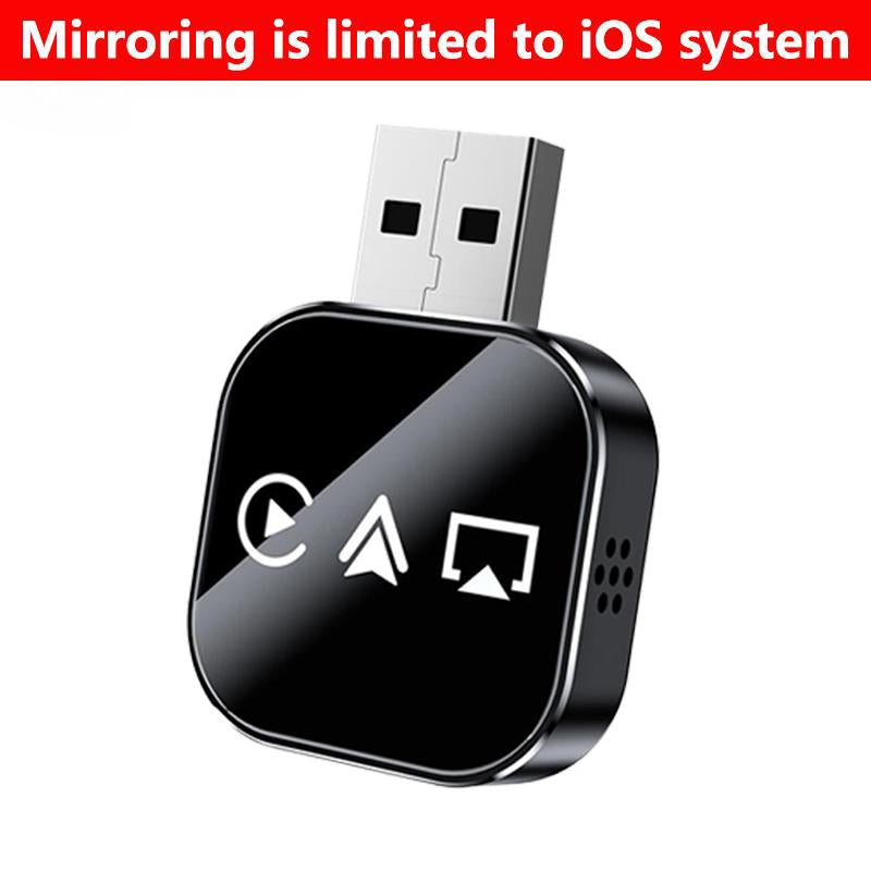 Wireless Carplay Mirror Link Adapter Instant Wired to Wireless Conversion Plug & Playmini Stable Design for Wired Carplay,Airplay