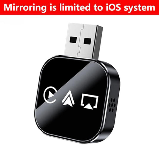 Wireless Carplay Mirror Link Adapter Instant Wired to Wireless Conversion Plug & Playmini Stable Design for Wired Carplay,Airplay